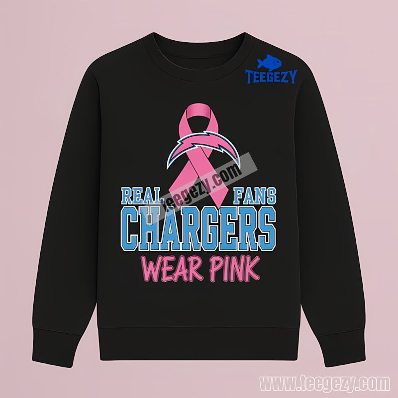 Breast Cancer Awareness Fans Wear Pink Los Angeles Chargers Retro Long Sleeve Breast Cancer Awareness Fans Wear Pink Los Angeles Chargers Retro Long Sleeve