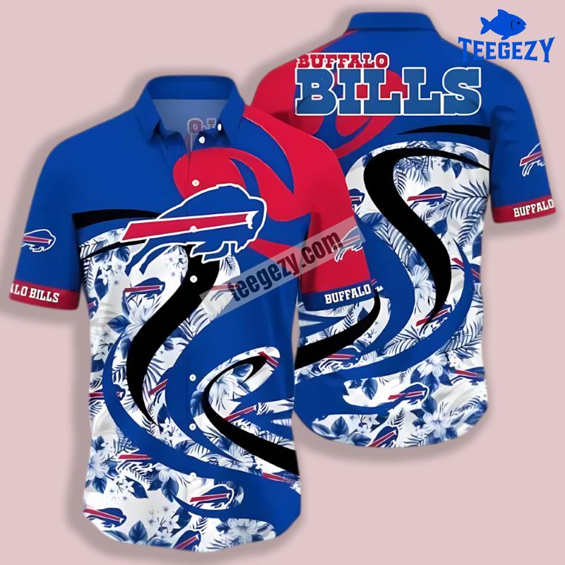 Buffalo Bills Luau Party Blue Hawaiian Shirt Style Buffalo Bills Luau Party Blue Hawaiian Shirt Style