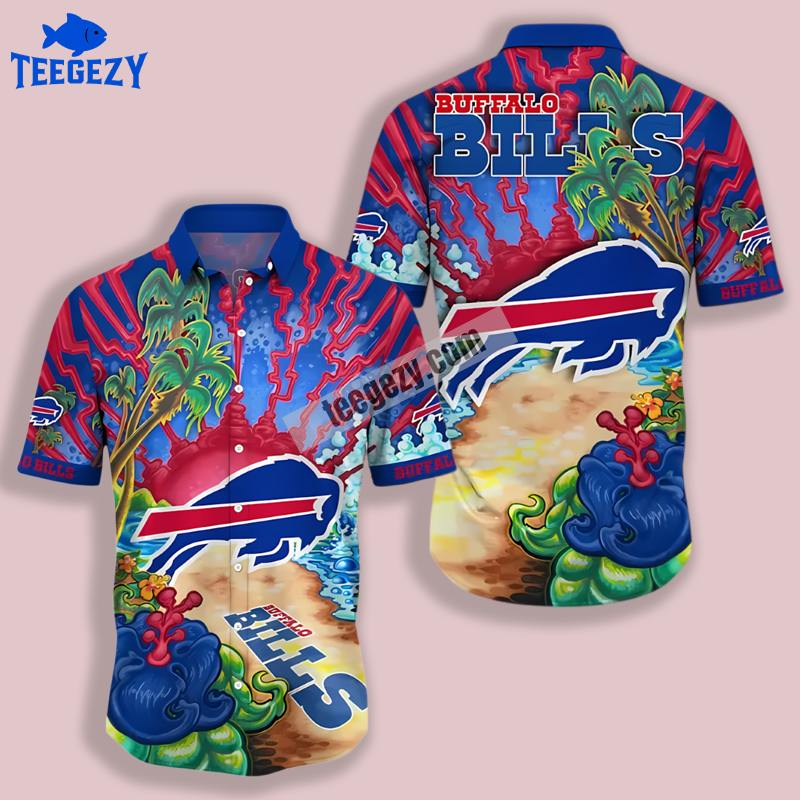 Buffalo Bills Ocean Blue Cheap Aloha Shirt Buffalo Bills Ocean Blue Cheap Aloha Shirt