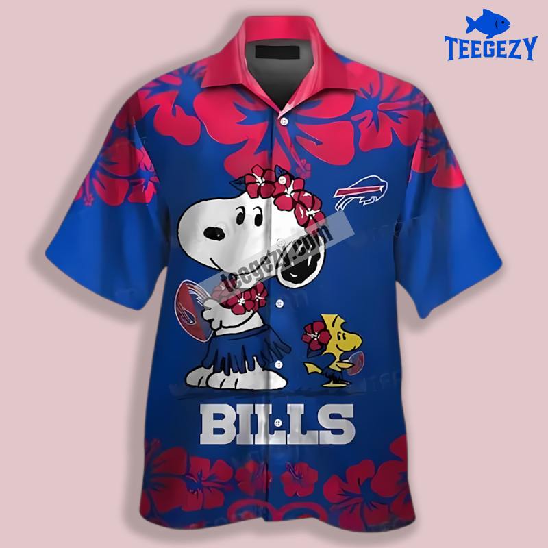 Buffalo Bills Snoopy Woodstock Luau Costume Blue Hawaiian Shirt Style Buffalo Bills Snoopy Woodstock Luau Costume Blue Hawaiian Shirt Style