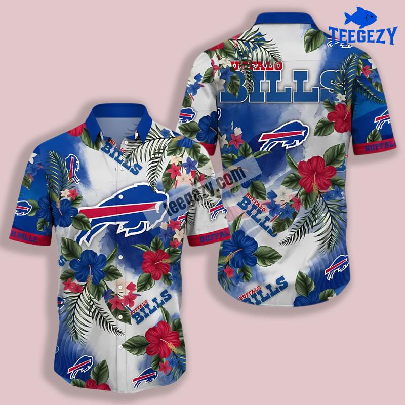 Buffalo Bills Summer Vacation Blue Funny Hawaiian Shirt Buffalo Bills Summer Vacation Blue Funny Hawaiian Shirt