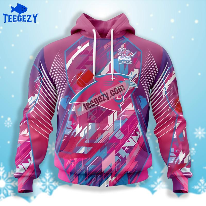 Carolina Panthers Breast Cancer Pink 3D Design Hoodie Carolina Panthers Breast Cancer Pink 3D Design Hoodie