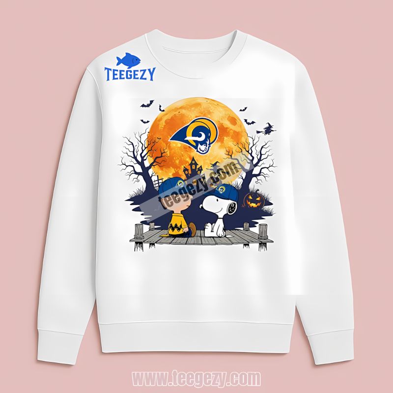 Charlie Brown Snoopy Halloween Los Angeles Rams Long Sleeve Charlie Brown Snoopy Halloween Los Angeles Rams Long Sleeve
