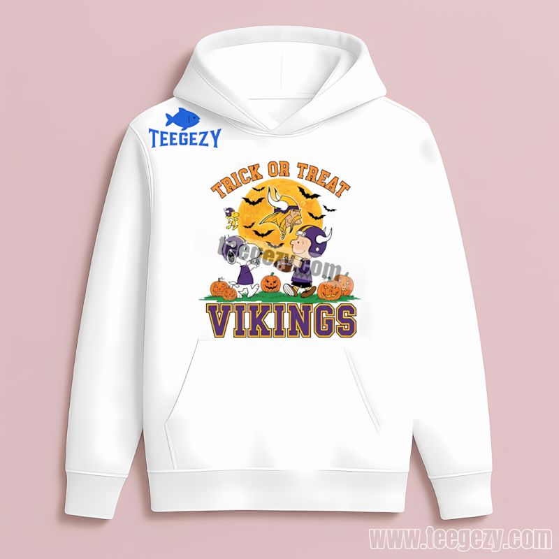 Charlie Brown Snoopy Halloween Minnesota Vikings Hoodie Charlie Brown Snoopy Halloween Minnesota Vikings Hoodie