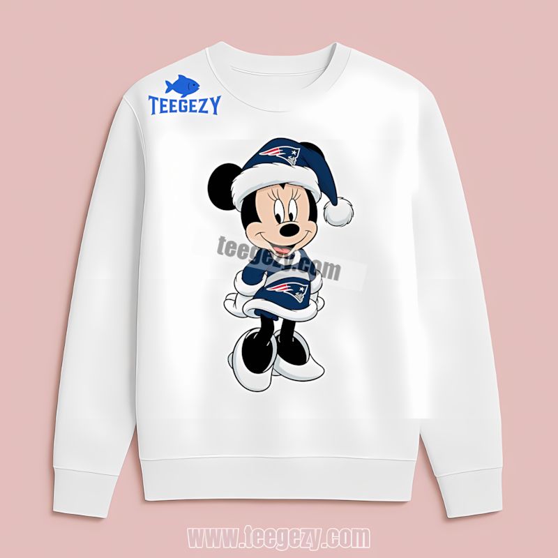 Christmas Graphic Minnie Mouse New England Patriots Dri Fit Long Sleeve Christmas Graphic Minnie Mouse New England Patriots Dri Fit Long Sleeve