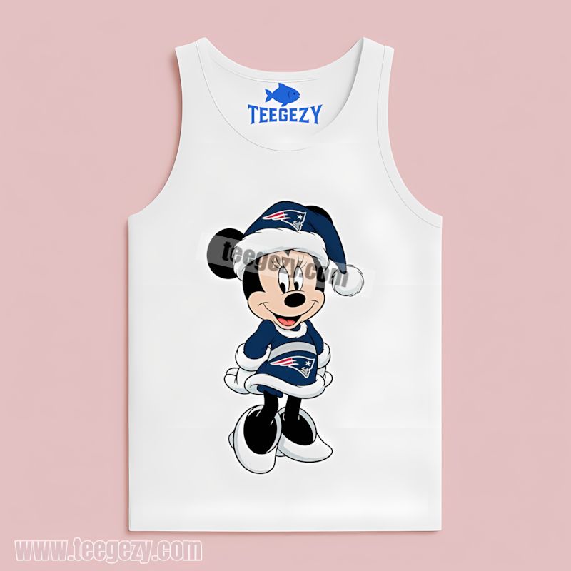 Christmas Graphic Minnie Mouse New England Patriots Dri Fit Tanktop Christmas Graphic Minnie Mouse New England Patriots Dri Fit Tanktop