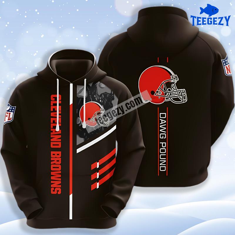 Cleveland Browns Black 3D Mens Hoodie Cleveland Browns Black 3D Mens Hoodie