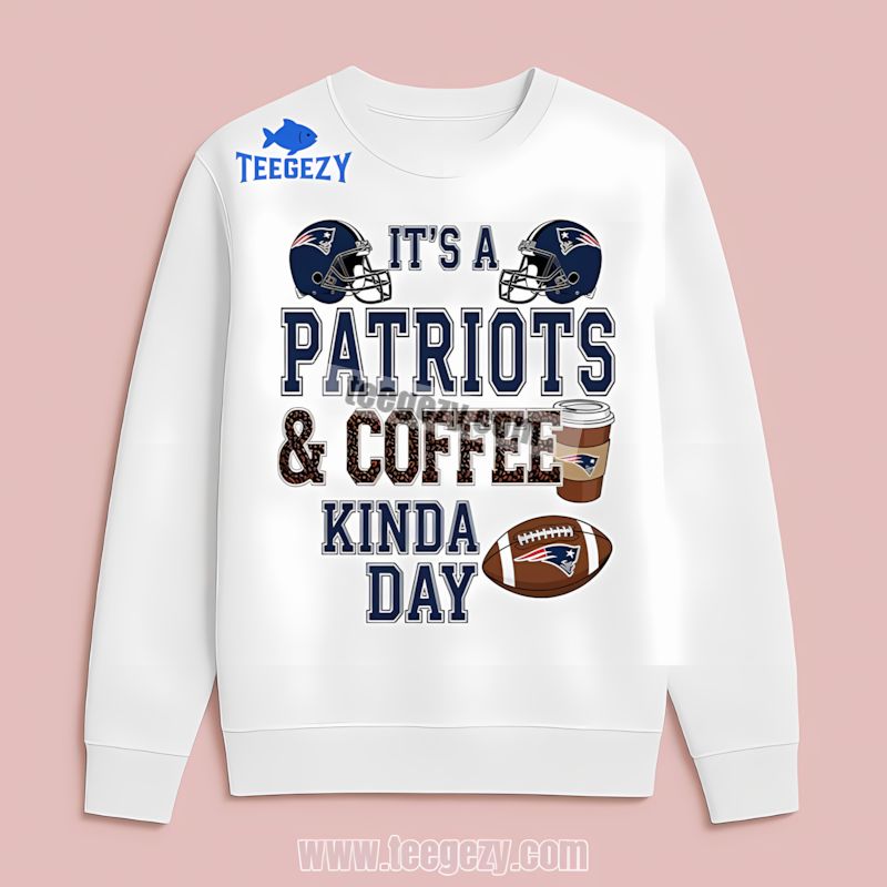 Coffee Kinda Day Graphic New England Patriots Mens Graphic Long Sleeve Coffee Kinda Day Graphic New England Patriots Mens Graphic Long Sleeve