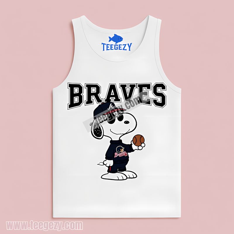 Cool Snoopy Vs Atlanta Braves Baseball Classic Tanktop Cool Snoopy Vs Atlanta Braves Baseball Classic Tanktop