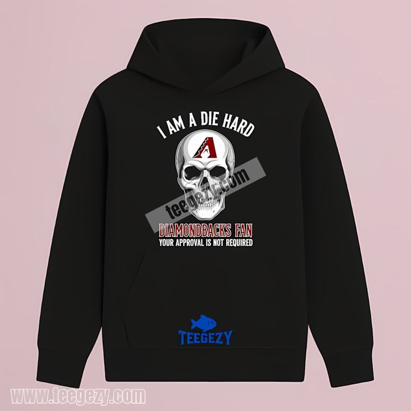 Die Hard Arizona Diamondbacks Fan Skull Retro Hoodie Die Hard Arizona Diamondbacks Fan Skull Retro Hoodie