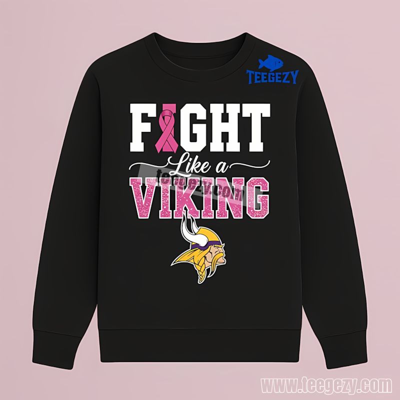 Fight Like A Cowboy Cancer Awareness Minnesota Vikings Long Sleeve Fight Like A Cowboy Cancer Awareness Minnesota Vikings Long Sleeve