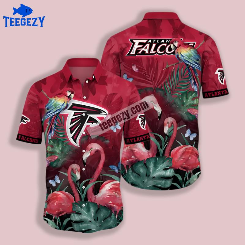 Flamingo Vs Banana Tree Atlanta Falcons Real Hawaiian Shirt Red Flamingo Vs Banana Tree Atlanta Falcons Real Hawaiian Shirt Red