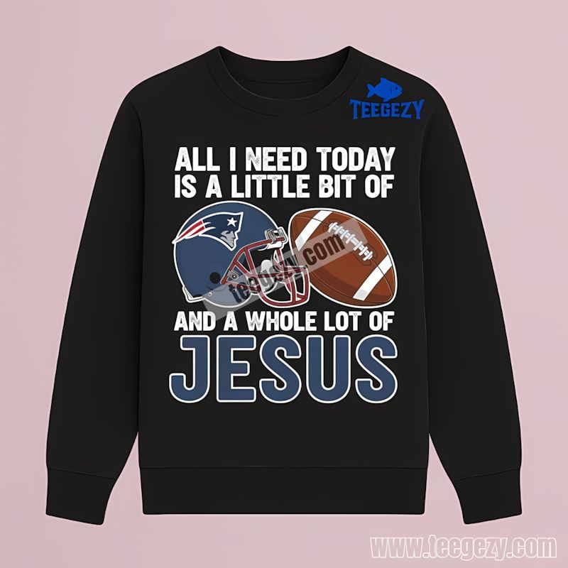 Football And Jesus Faith New England Patriots Funny TLong Sleeve Football And Jesus Faith New England Patriots Funny TLong Sleeve