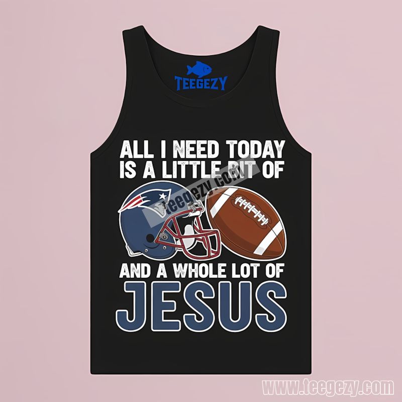 Football And Jesus Faith New England Patriots Funny TTanktop Football And Jesus Faith New England Patriots Funny TTanktop