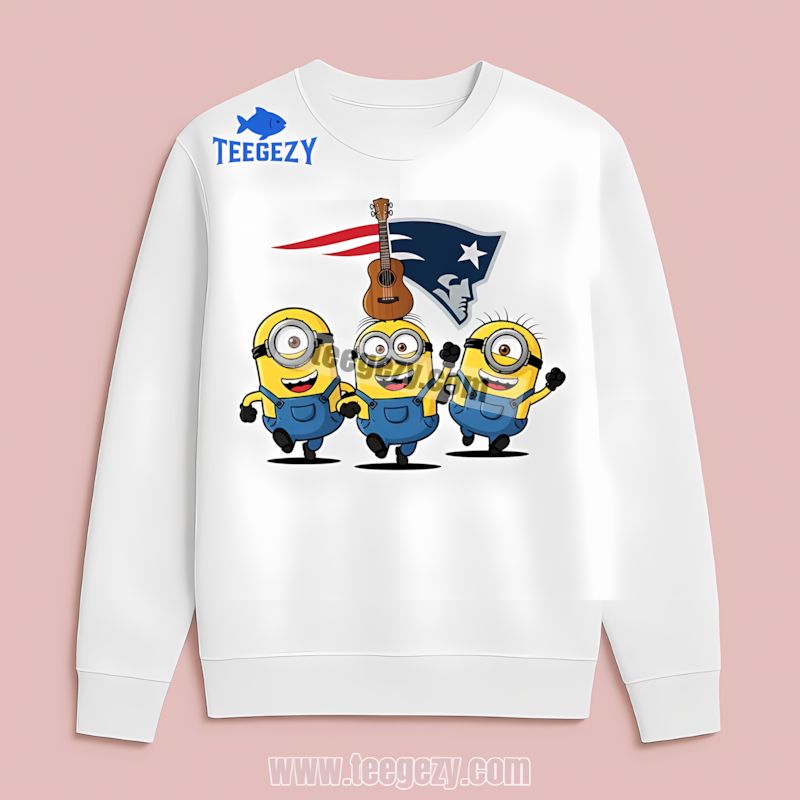 Funny Minions Design New England Patriots Soft Long Sleeve Funny Minions Design New England Patriots Soft Long Sleeve