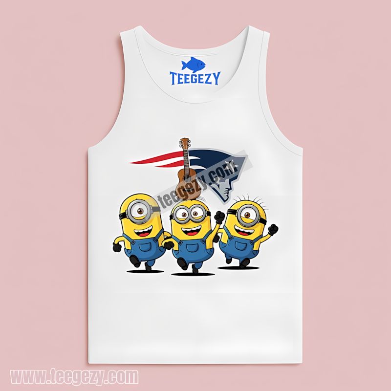 Funny Minions Design New England Patriots Soft Tanktop Funny Minions Design New England Patriots Soft Tanktop
