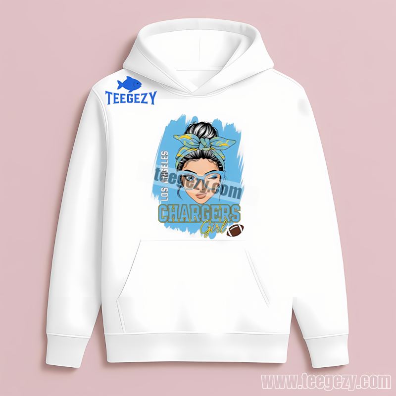 Girl Fan Of Los Angeles Chargers Cotton Hoodie Girl Fan Of Los Angeles Chargers Cotton Hoodie