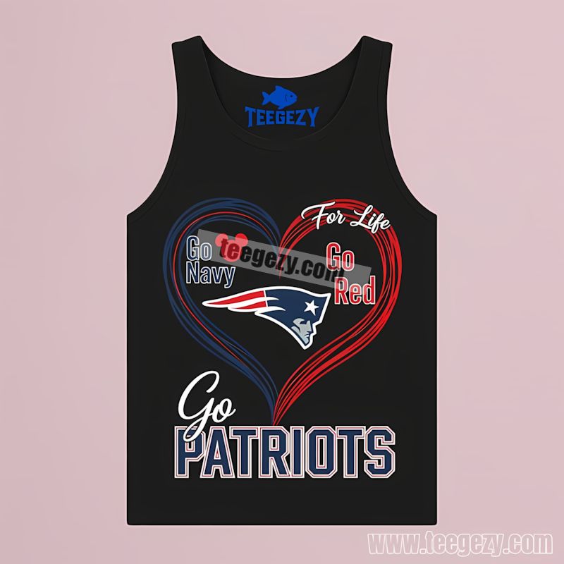 Go Navy Go Gold Heart New England Patriots Funny TTanktop Go Navy Go Gold Heart New England Patriots Funny TTanktop