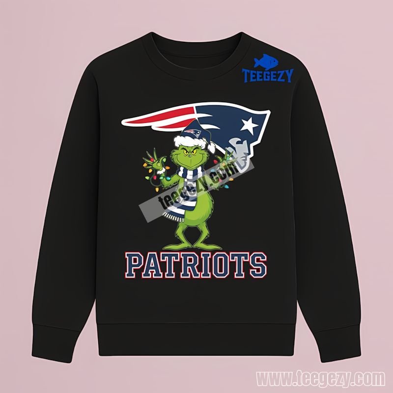 Grinch Christmas Humor New England Patriots Cotton Long Sleeve Grinch Christmas Humor New England Patriots Cotton Long Sleeve