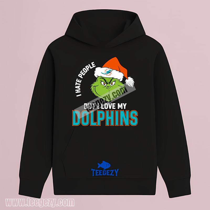 Grinch I Hate People But Love Miami Dolphins Regular Hoodie Grinch I Hate People But Love Miami Dolphins Regular Hoodie