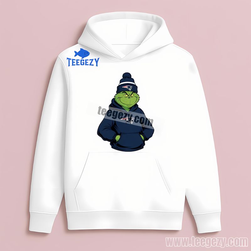 Grinch In A New England Patriots Hoodie Custom Look Hoodie Grinch In A New England Patriots Hoodie Custom Look Hoodie