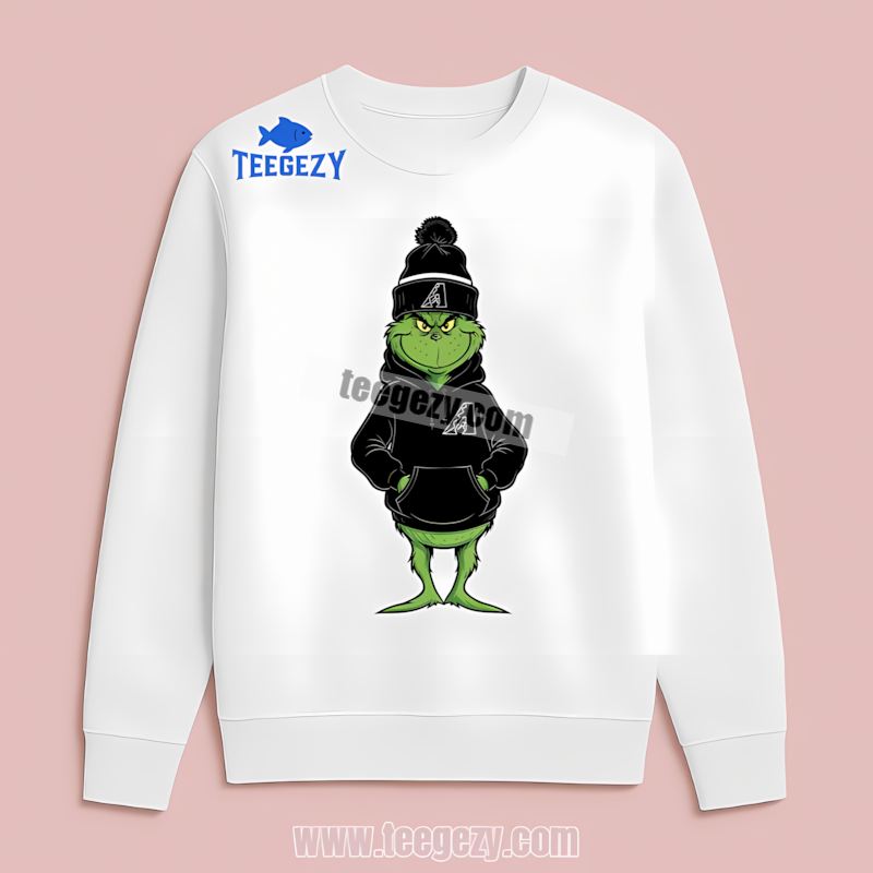 Grinch In Arizona Diamondbacks Hoodie Unisex Long Sleeve Grinch In Arizona Diamondbacks Hoodie Unisex Long Sleeve