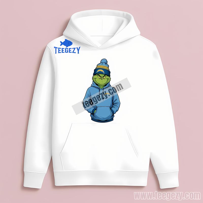 Grinch In Los Angeles Chargers Hoodie Retro Hoodie Grinch In Los Angeles Chargers Hoodie Retro Hoodie