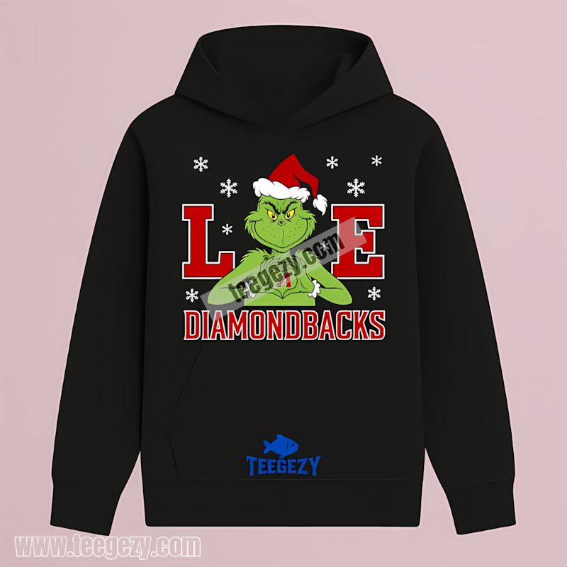 Grinch Love Arizona Diamondbacks Christmas Color Hoodie Grinch Love Arizona Diamondbacks Christmas Color Hoodie
