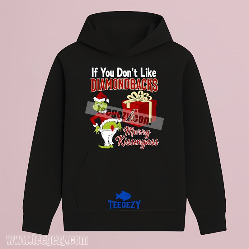 Grinch Merry Kissmyass Arizona Diamondbacks Funny Hoodie Grinch Merry Kissmyass Arizona Diamondbacks Funny Hoodie