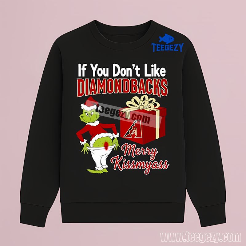 Grinch Merry Kissmyass Arizona Diamondbacks Funny Long Sleeve Grinch Merry Kissmyass Arizona Diamondbacks Funny Long Sleeve
