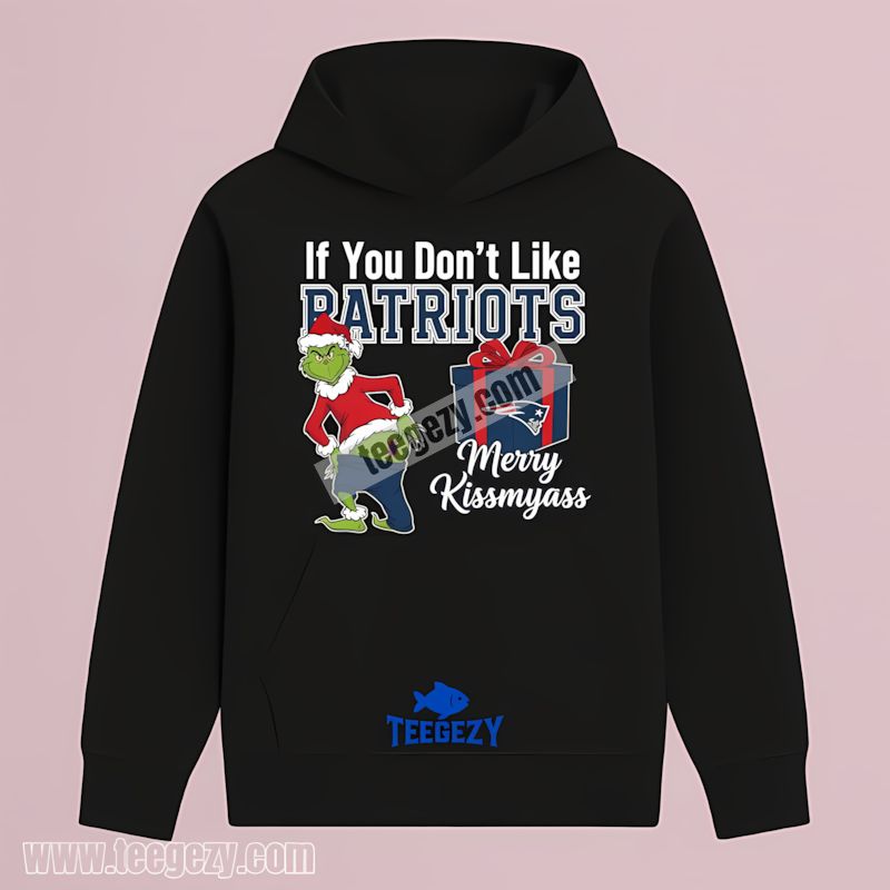 Grinch Merry Kissmyass New England Patriots Fan Gift Hoodie Grinch Merry Kissmyass New England Patriots Fan Gift Hoodie