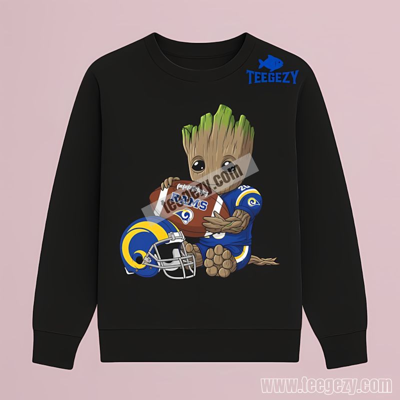Groot Football Fan Los Angeles Rams Long Sleeve Long Sleeve Groot Football Fan Los Angeles Rams Long Sleeve Long Sleeve