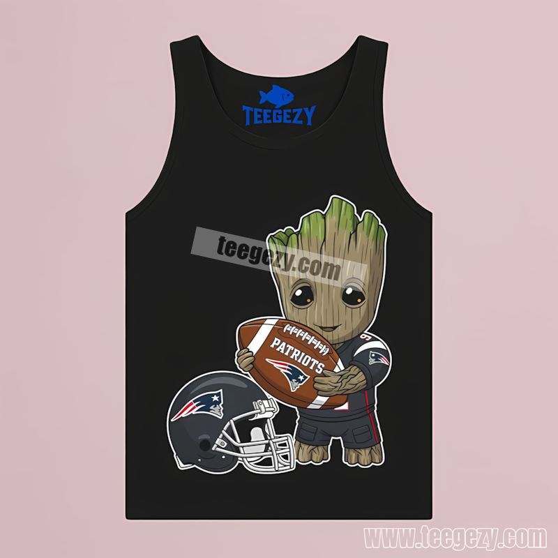 Groot Holding Football New England Patriots Dri Fit Tanktop Groot Holding Football New England Patriots Dri Fit Tanktop