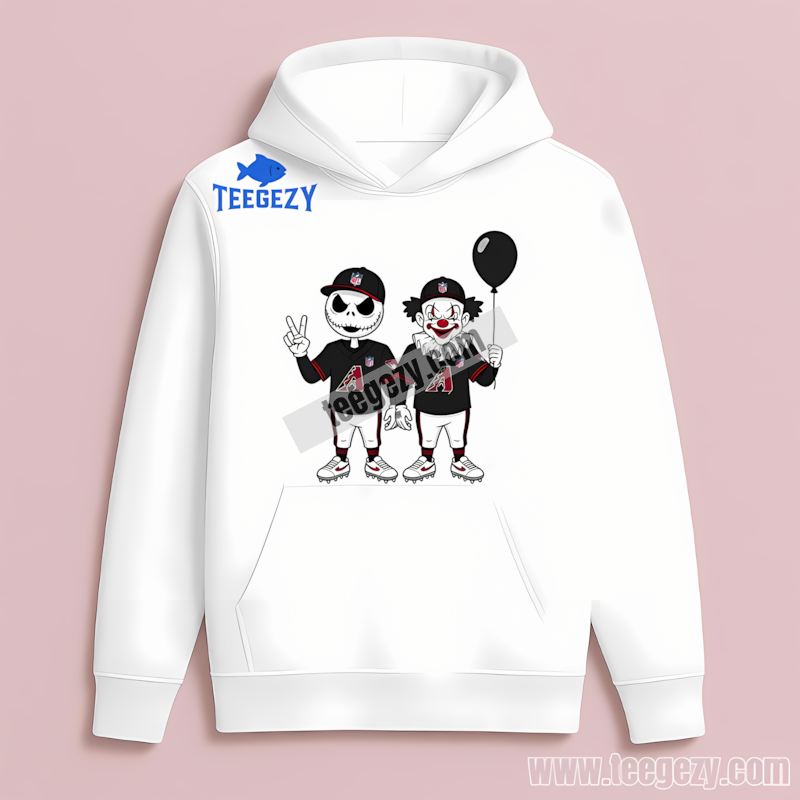 Halloween Arizona Diamondbacks Jack Skellington Pennywise Trendy Hoodie Halloween Arizona Diamondbacks Jack Skellington Pennywise Trendy Hoodie