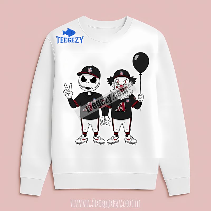 Halloween Arizona Diamondbacks Jack Skellington Pennywise Trendy Long Sleeve Halloween Arizona Diamondbacks Jack Skellington Pennywise Trendy Long Sleeve