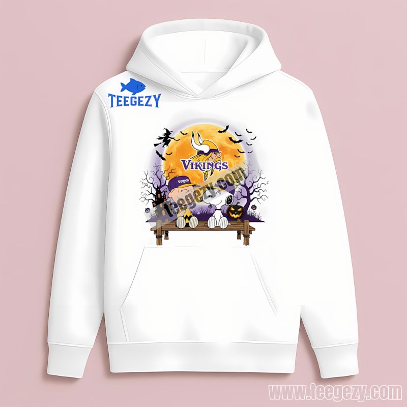 Halloween Charlie Brown Snoopy Minnesota Vikings Hoodie Halloween Charlie Brown Snoopy Minnesota Vikings Hoodie