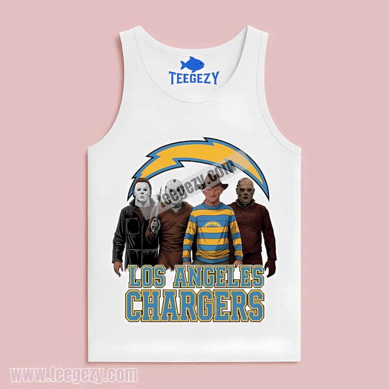 Halloween Horror Killers Los Angeles Chargers Unisex Tanktop Halloween Horror Killers Los Angeles Chargers Unisex Tanktop