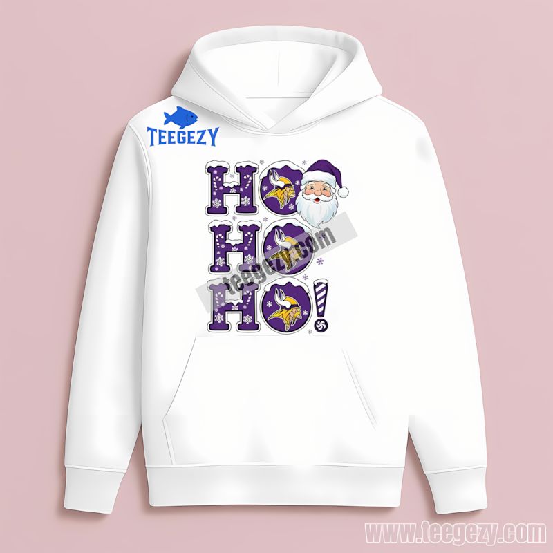 Ho Ho Ho Santa Design Minnesota Vikings Hoodie Ho Ho Ho Santa Design Minnesota Vikings Hoodie