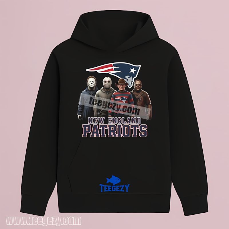Horror Killers Halloween Theme New England Patriots Comfort Colors THoodie Horror Killers Halloween Theme New England Patriots Comfort Colors THoodie