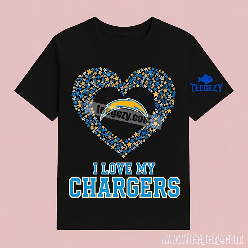 I Love My Chargers Heart Los Angeles Chargers Classic T-Shirt I Love My Chargers Heart Los Angeles Chargers Classic T-Shirt