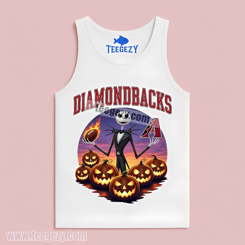 Jack Skellington Arizona Diamondbacks Halloween Adults Tanktop Jack Skellington Arizona Diamondbacks Halloween Adults Tanktop
