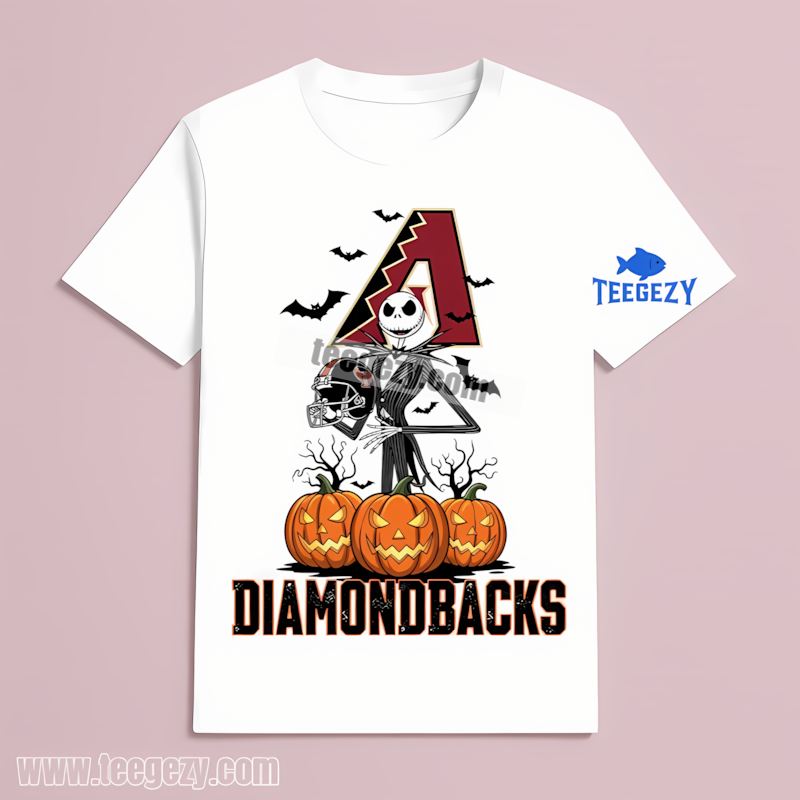 Jack Skellington Arizona Diamondbacks Halloween Pumpkin Vintage T-Shirt Jack Skellington Arizona Diamondbacks Halloween Pumpkin Vintage T-Shirt
