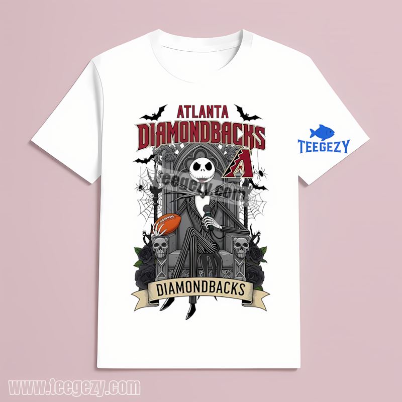 Jack Skellington Arizona Diamondbacks Throne Vintage T-Shirt Jack Skellington Arizona Diamondbacks Throne Vintage T-Shirt