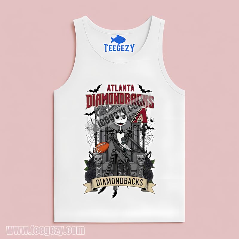 Jack Skellington Arizona Diamondbacks Throne Vintage Tanktop Jack Skellington Arizona Diamondbacks Throne Vintage Tanktop