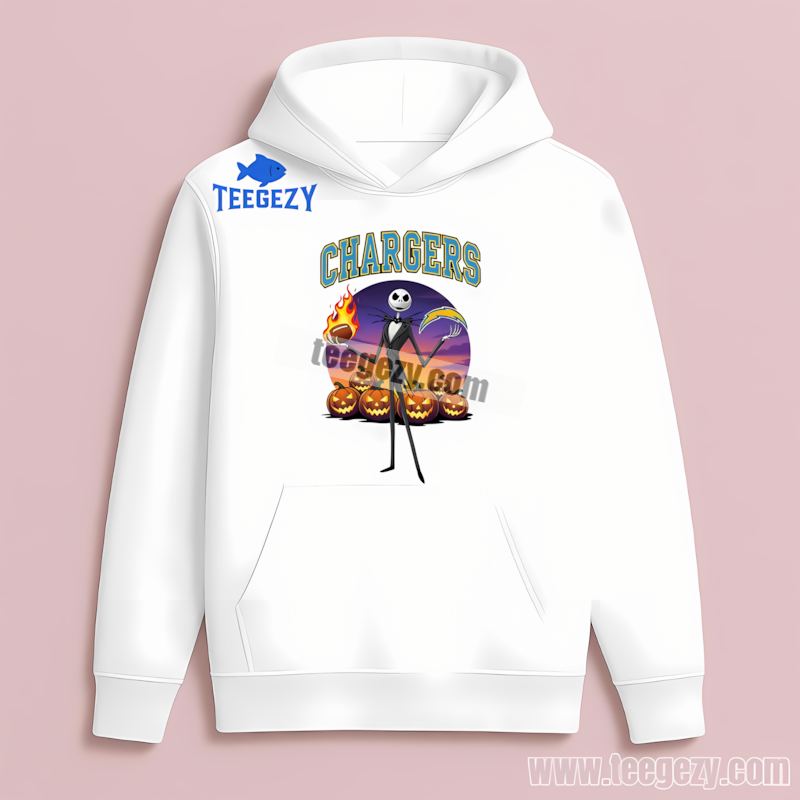 Jack Skellington Classic Los Angeles Chargers Halloween Hoodie Jack Skellington Classic Los Angeles Chargers Halloween Hoodie