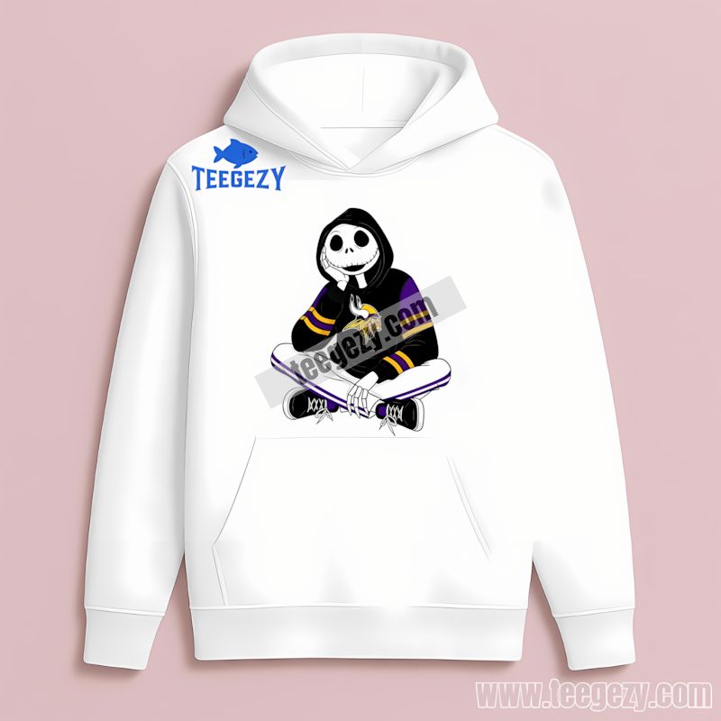 Jack Skellington Minnesota Vikings Hoodie Retro Vintage Hoodie Jack Skellington Minnesota Vikings Hoodie Retro Vintage Hoodie
