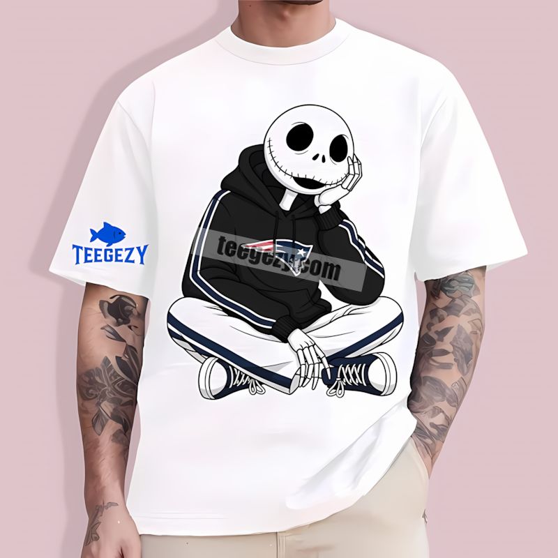 Jack Skellington New England Patriots Hoodie All Day Sports T-Shirt Jack Skellington New England Patriots Hoodie All Day Sports T-Shirt