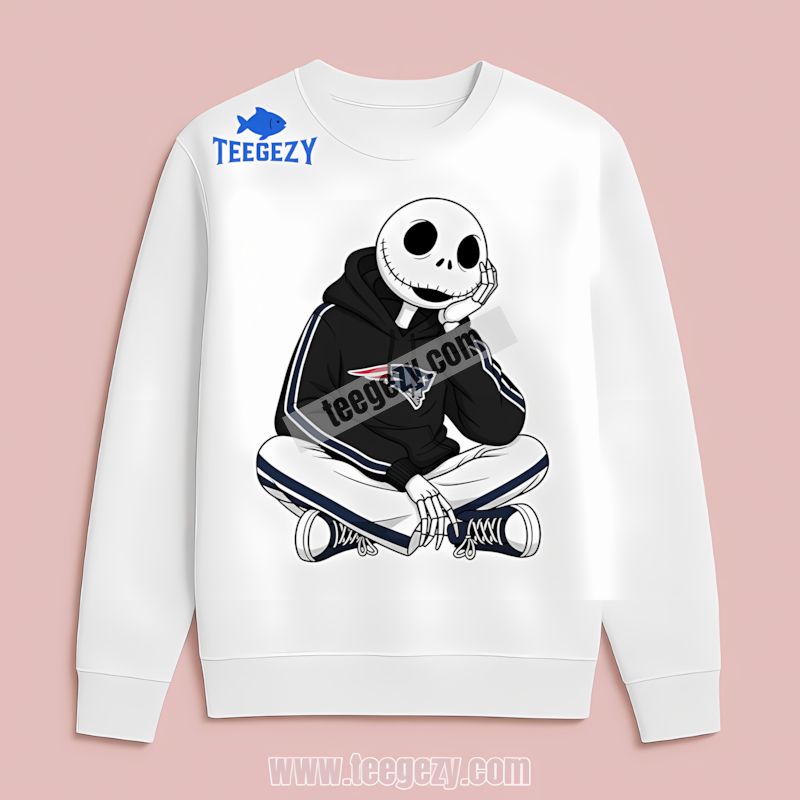 Jack Skellington New England Patriots Hoodie All Day Sports Long Sleeve Jack Skellington New England Patriots Hoodie All Day Sports Long Sleeve