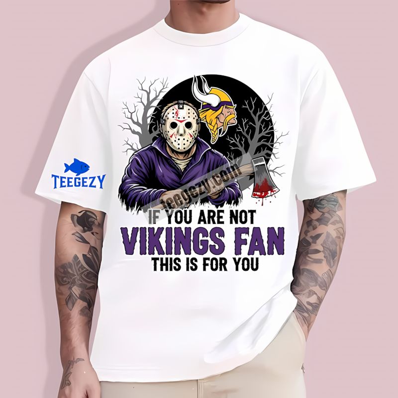 Jason Voorhees Halloween Edition Minnesota Vikings T-Shirt Jason Voorhees Halloween Edition Minnesota Vikings T-Shirt