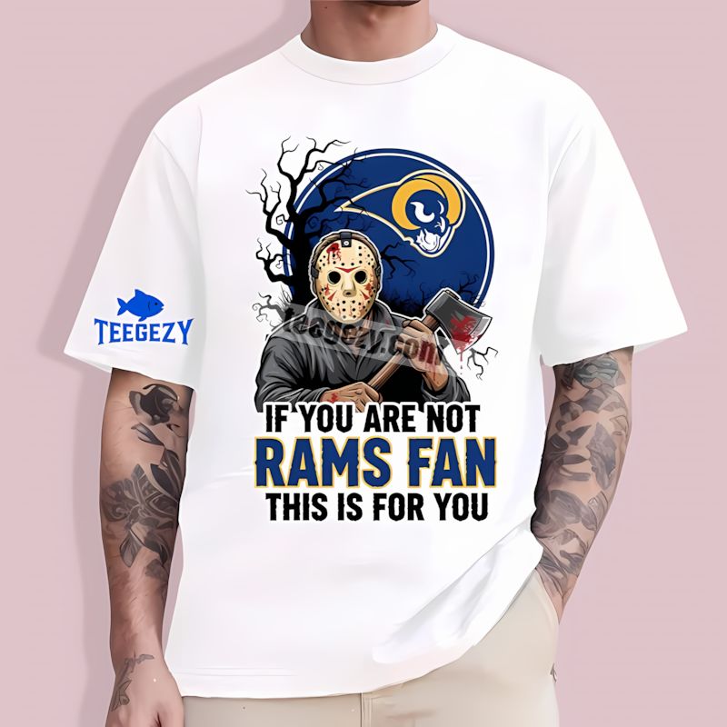 Jason Voorhees Los Angeles Rams Halloween Theme T-Shirt Jason Voorhees Los Angeles Rams Halloween Theme T-Shirt